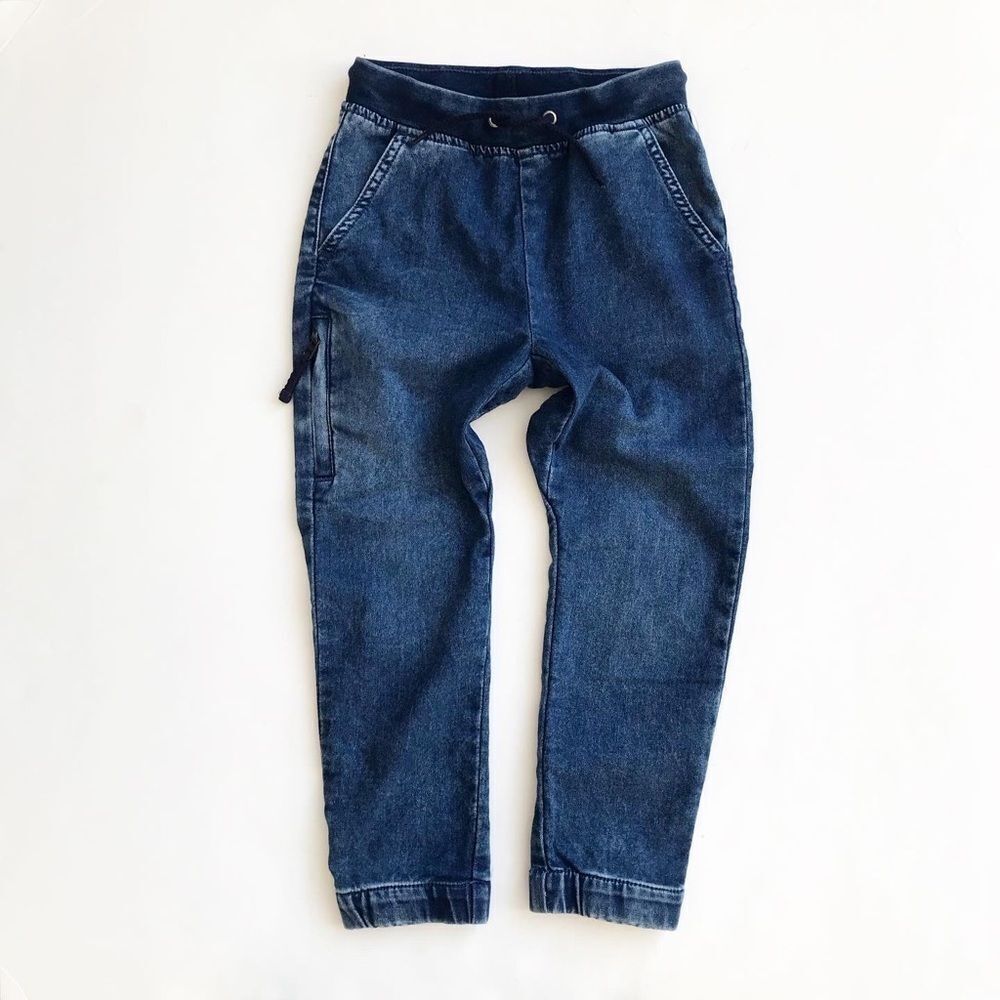 Gymboree pull up soft joggers jeans VGUC S(5-6Y